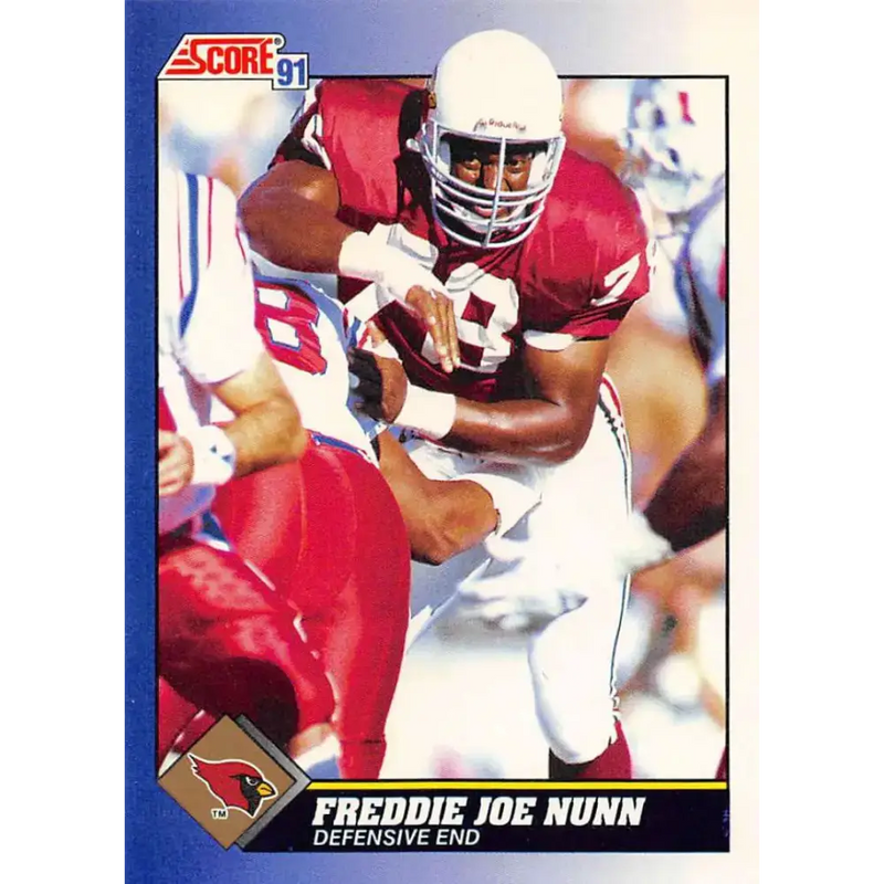 1991 Score #109 Freddie Joe Nunn EX Excellent Phoenix Cardinals Football Card - Football Card Single
