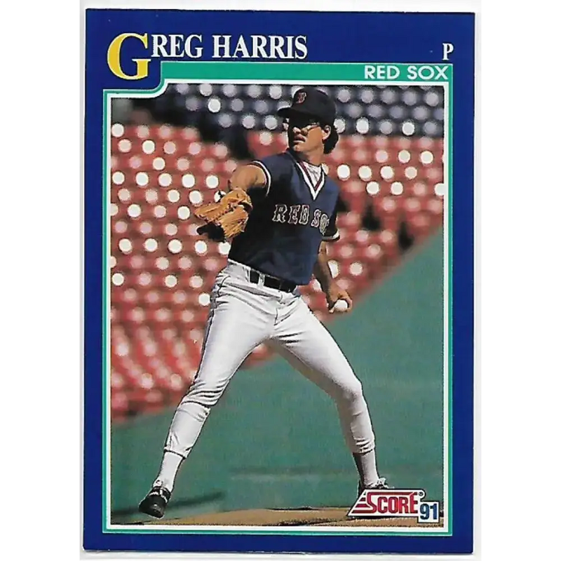 1991 Score #109 Greg Harris NM-MT Boston Red Sox Baseball Card - Baseball Card Single