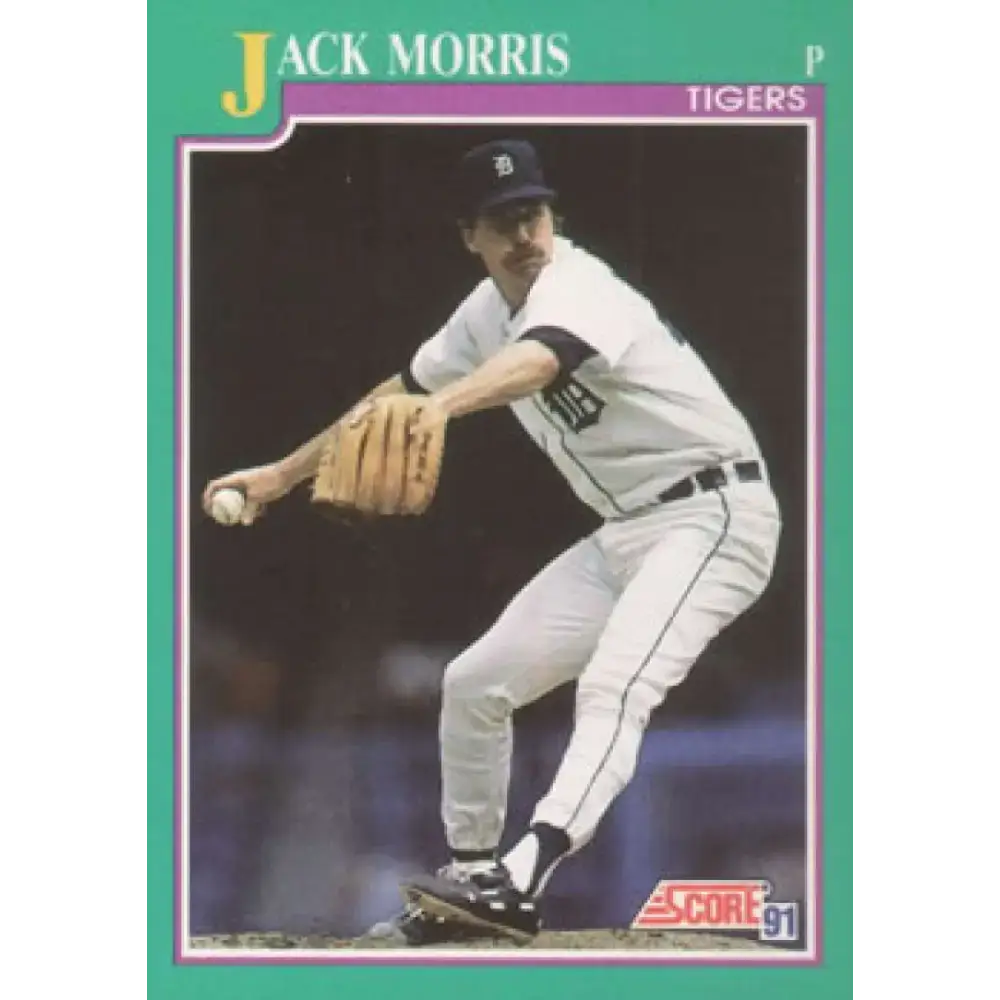 1991 Score #114 Jack Morris NM-MT Detroit Tigers Baseball Card - Baseball Card Single