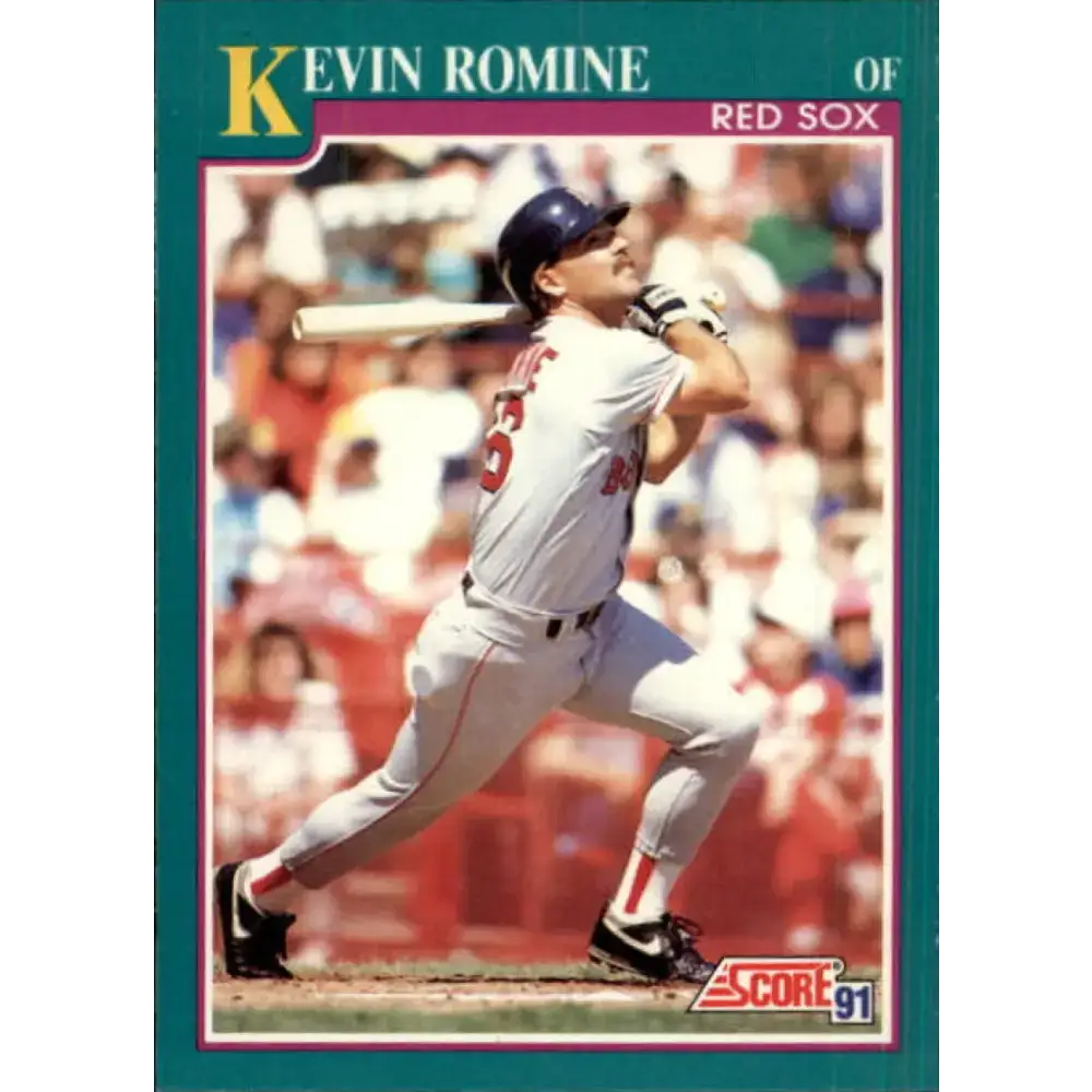 1991 Score #116 Kevin Romine NM-MT Boston Red Sox Baseball Card - Baseball Card Single