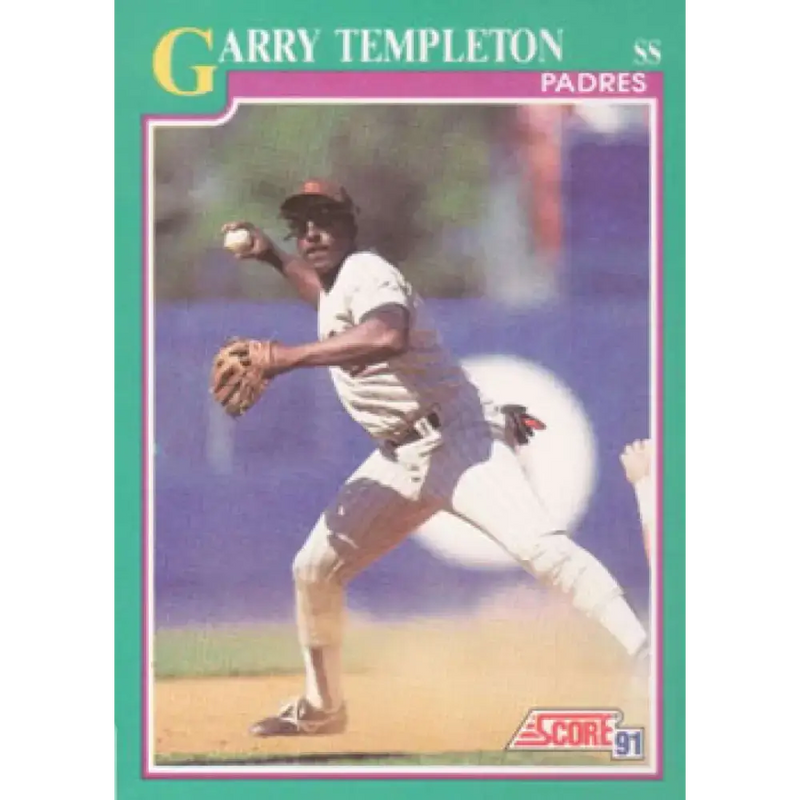 1991 Score #117 Garry Templeton NM-MT San Diego Padres Baseball Card - Baseball Card Single