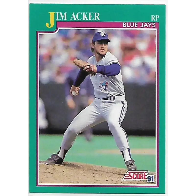 1991 Score #122 Jim Acker NM-MT Toronto Blue Jays Baseball Card - Baseball Card Single