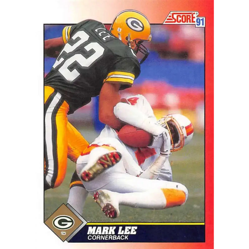 1991 Score #122 Mark Lee EX Excellent Green Bay Packers Football Card - Football Card Single