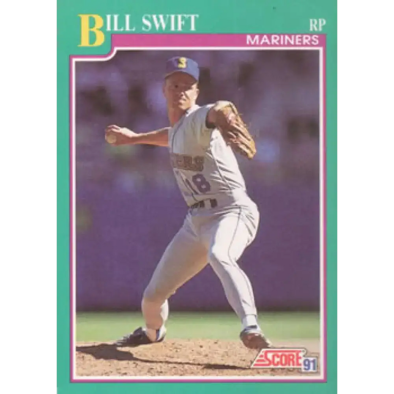 1991 Score #123 Bill Swift UER NM-MT Seattle Mariners Baseball Card - Baseball Card Single