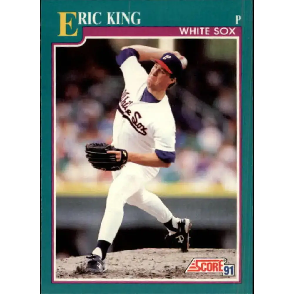 1991 Score #124 Eric King NM-MT Chicago White Sox Baseball Card - Baseball Card Single