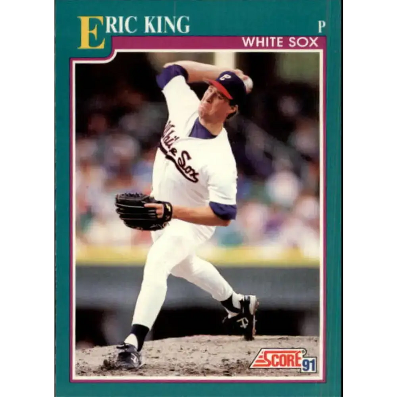 1991 Score #124 Eric King NM-MT Chicago White Sox Baseball Card - Baseball Card Single