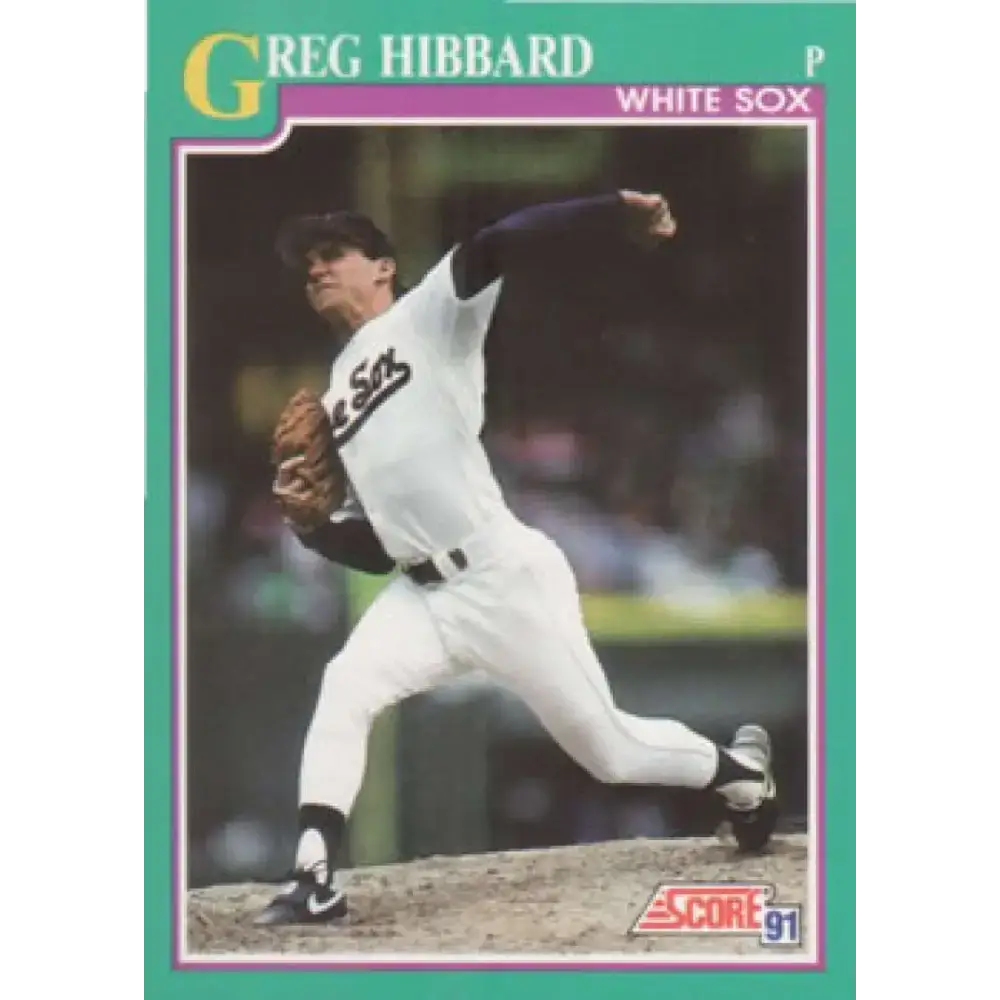 1991 Score #128 Greg Hibbard NM-MT Chicago White Sox Baseball Card - Baseball Card Single