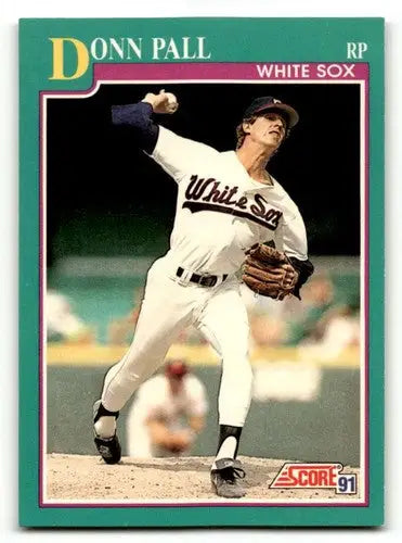 Original gloss Donn Pall Chicago baseball card from 1991 Score #132 Chicago White Sox