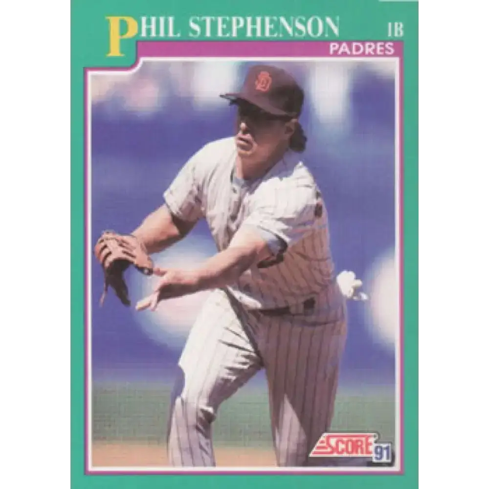 1991 Score #138 Phil Stephenson NM-MT San Diego Padres Baseball Card - Baseball Card Single