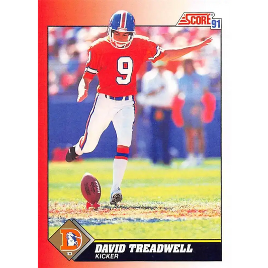 1991 Score #139 David Treadwell EX Excellent Denver Broncos Football Card - Football Card Single