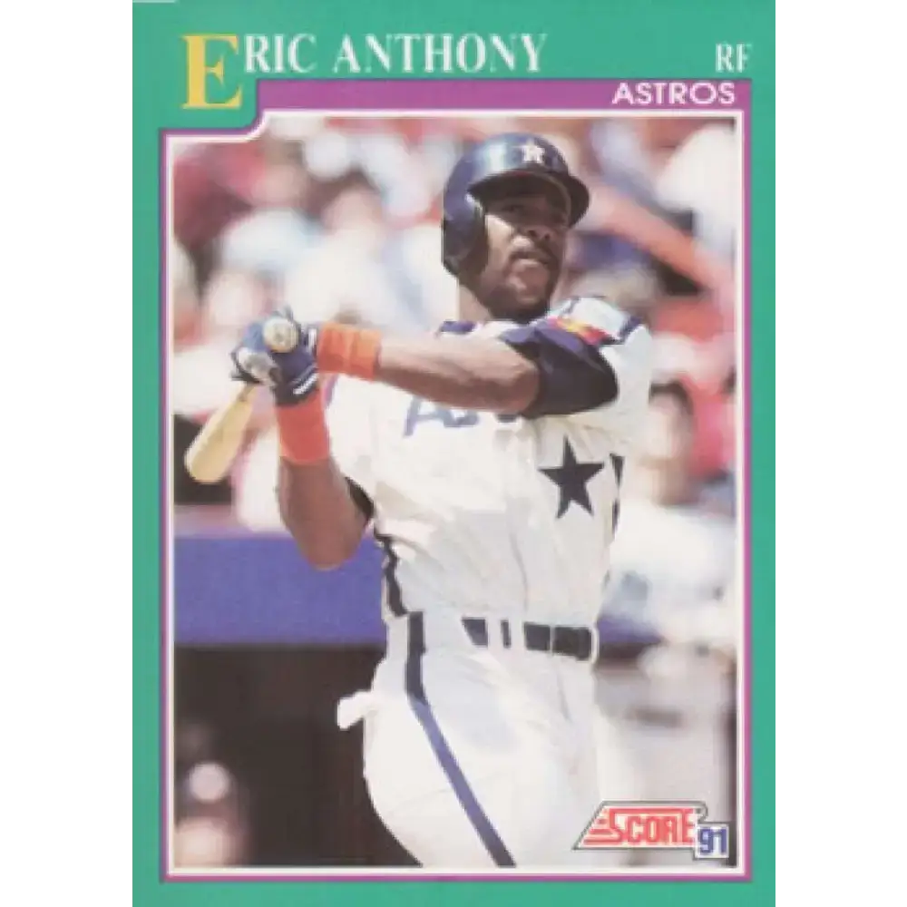 1991 Score #146 Eric Anthony NM-MT Houston Astros Baseball Card - Baseball Card Single