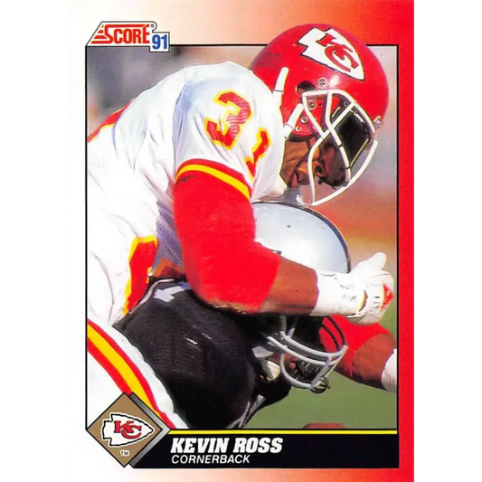 1991 Score #151 Kevin Ross EX Excellent Kansas City Chiefs Football Card - Football Card Single