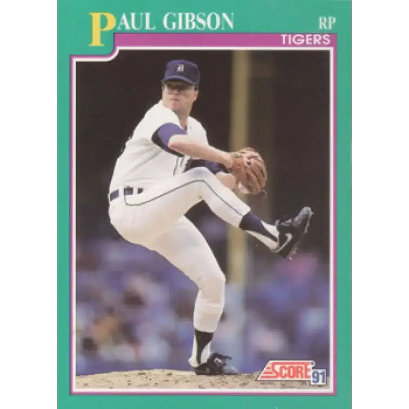 1991 Score #152 Paul Gibson NM-MT Detroit Tigers Baseball Card - Baseball Card Single