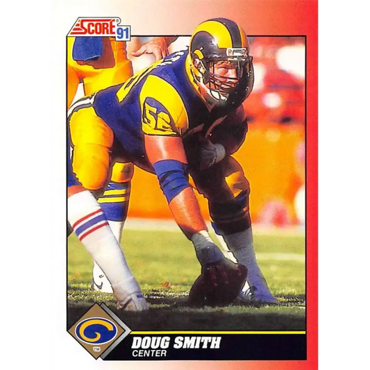 1991 Score #156 Doug Smith EX Excellent Los Angeles Rams Football Card - Football Card Single