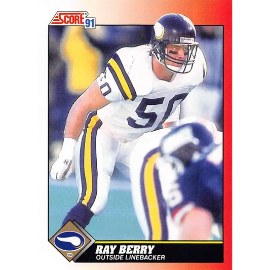 1991 Score #158 Ray Berry EX Excellent Minnesota Vikings Football Card - Football Card Single