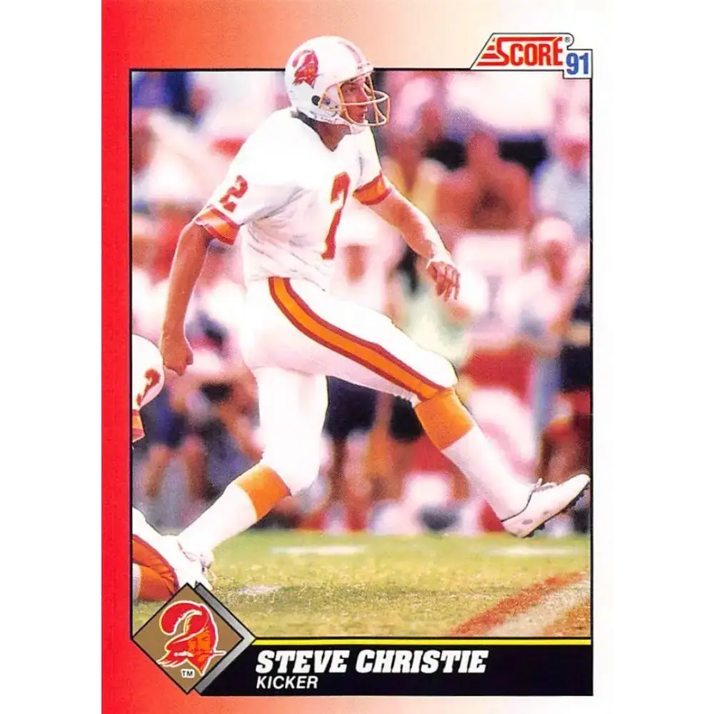 1991 Score #159 Steve Christie EX Excellent Tampa Bay Buccaneers Football Card - Football Card Single