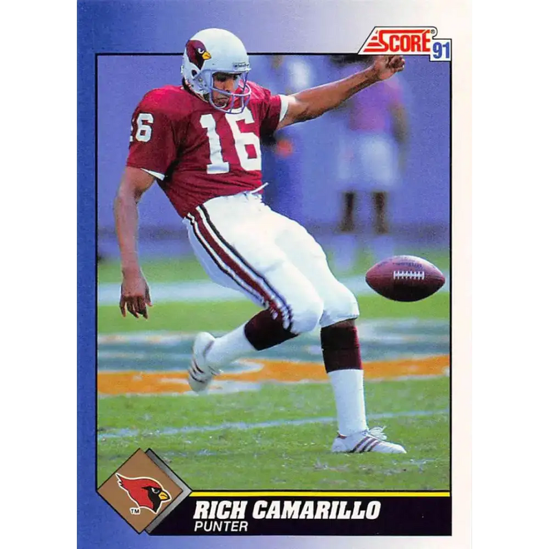 1991 Score #16 Rich Camarillo EX Excellent Phoenix Cardinals Football Card - Football Card Single