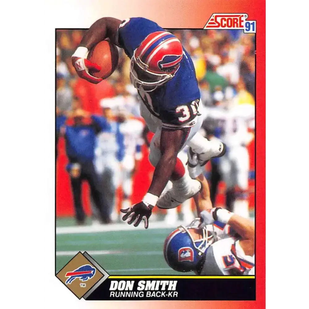 1991 Score #160 Don Smith EX Excellent Buffalo Bills Football Card - Football Card Single