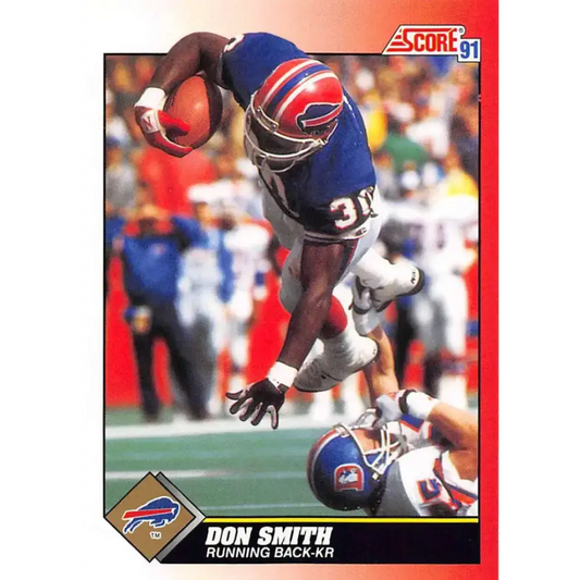 1991 Score #160 Don Smith EX Excellent Buffalo Bills Football Card - Football Card Single