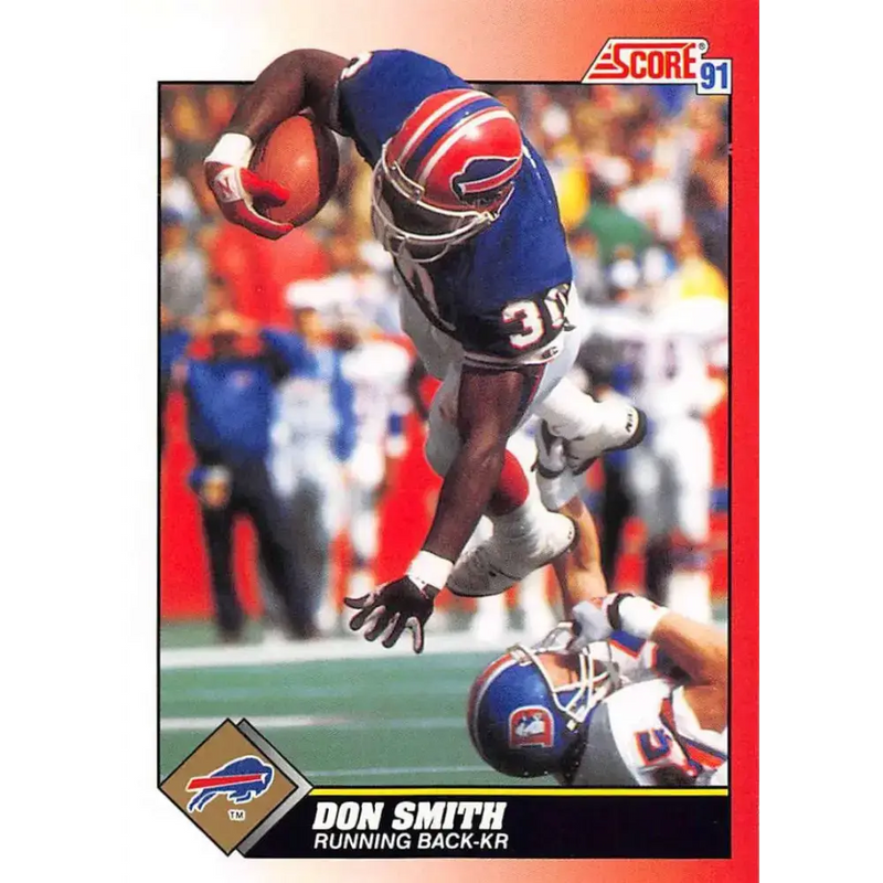1991 Score #160 Don Smith EX Excellent Buffalo Bills Football Card - Football Card Single