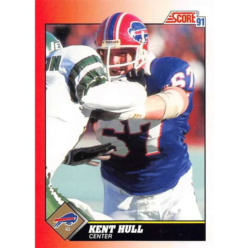1991 Score #167 Kent Hull EX Excellent Buffalo Bills Football Card - Football Card Single