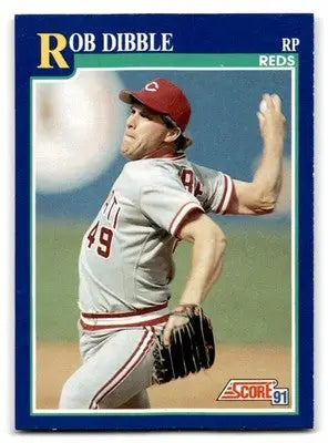 1991 Score #17 Rob Dibble - Baseball Card Single
