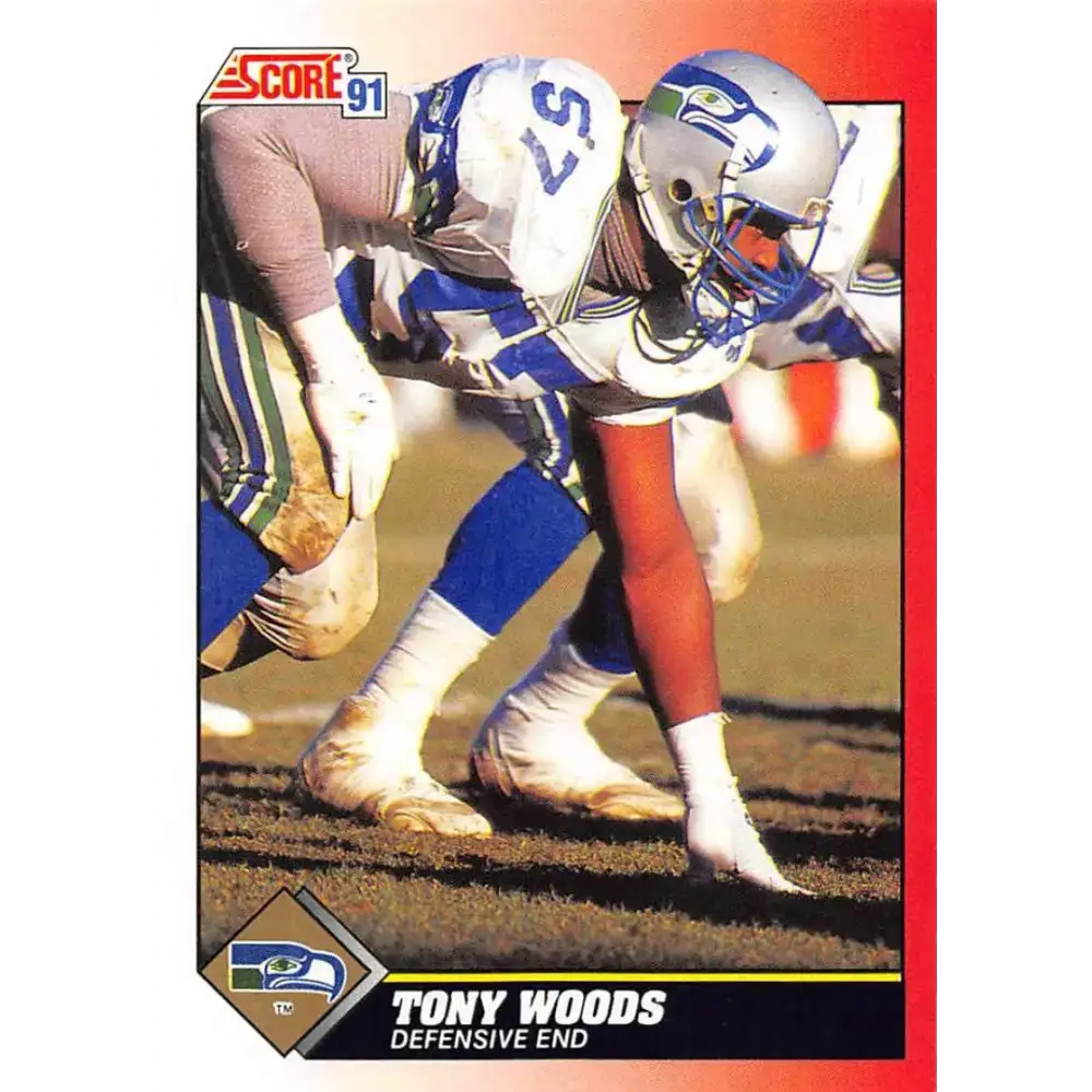 1991 Score #171 Tony Woods EX Excellent Seattle Seahawks Football Card - Football Card Single