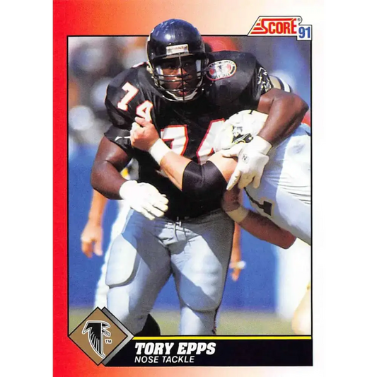 1991 Score #174 Tory Epps EX Excellent Atlanta Falcons Football Card - Football Card Single