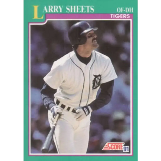 1991 Score #176 Larry Sheets NM-MT Detroit Tigers Baseball Card - Baseball Card Single