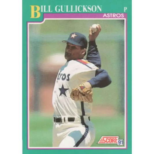 1991 Score #177 Bill Gullickson NM-MT Houston Astros Baseball Card - Baseball Card Single