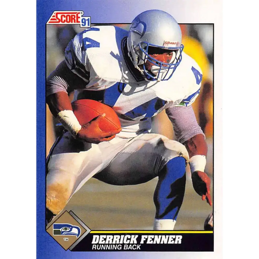 1991 Score #18 Derrick Fenner EX Excellent Seattle Seahawks Football Card - Football Card Single