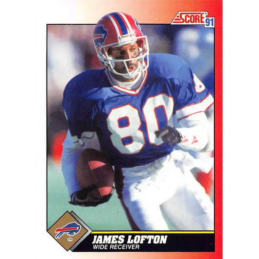 1991 Score #180 James Lofton EX Excellent Buffalo Bills Football Card - Football Card Single