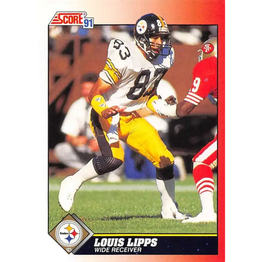 1991 Score #183 Louis Lipps EX Excellent Pittsburgh Steelers Football Card - Football Card Single