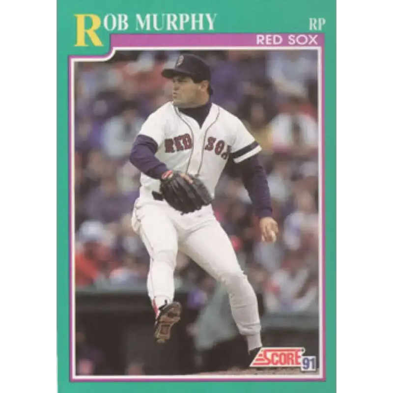 1991 Score #183 Rob Murphy NM-MT Boston Red Sox Baseball Card - Baseball Card Single