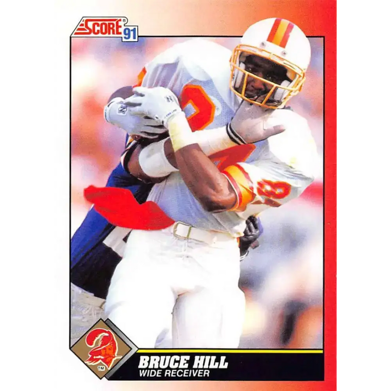 1991 Score #184 Bruce Hill EX Excellent Tampa Bay Buccaneers Football Card - Football Card Single