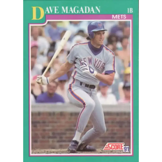 1991 Score #190 Dave Magadan NM-MT New York Mets Baseball Card - Baseball Card Single