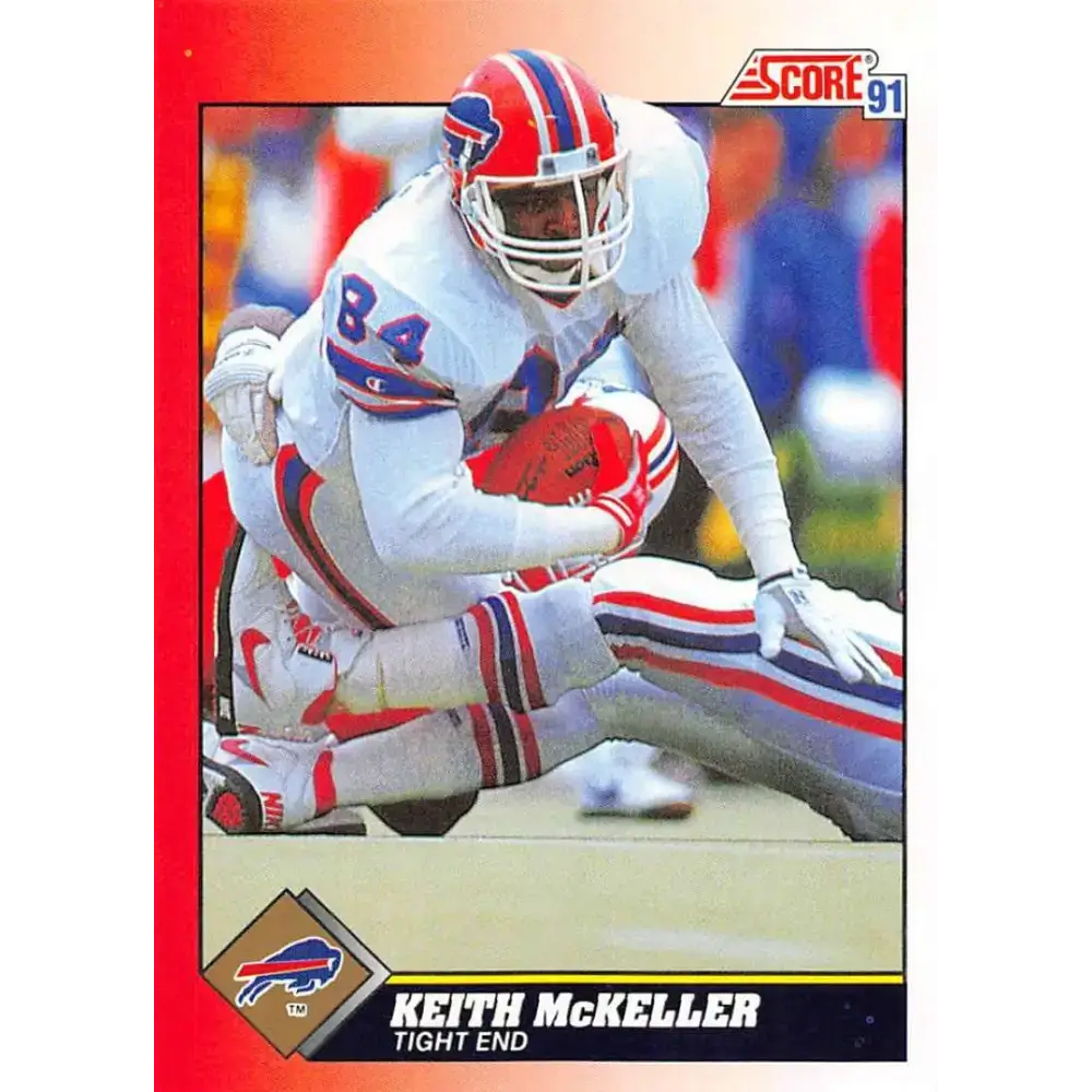 1991 Score #192 Keith McKeller EX Excellent Buffalo Bills Football Card - Football Card Single