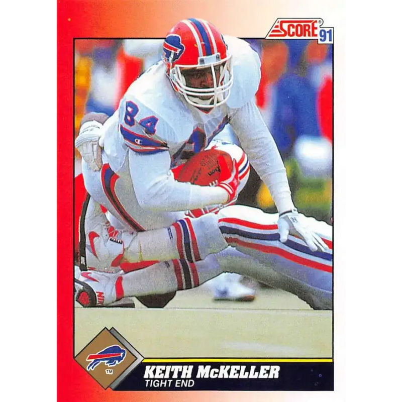 1991 Score #192 Keith McKeller EX Excellent Buffalo Bills Football Card - Football Card Single