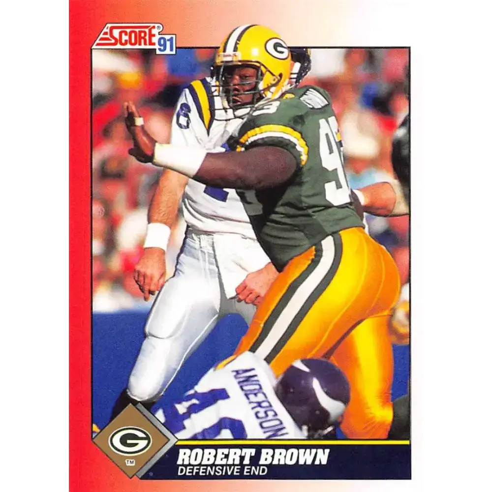 1991 Score #193 Robert Brown EX Excellent Green Bay Packers Football Card - Football Card Single