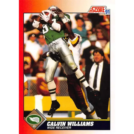 1991 Score #195 Calvin Williams EX Excellent Philadelphia Eagles Football Card - Football Card Single