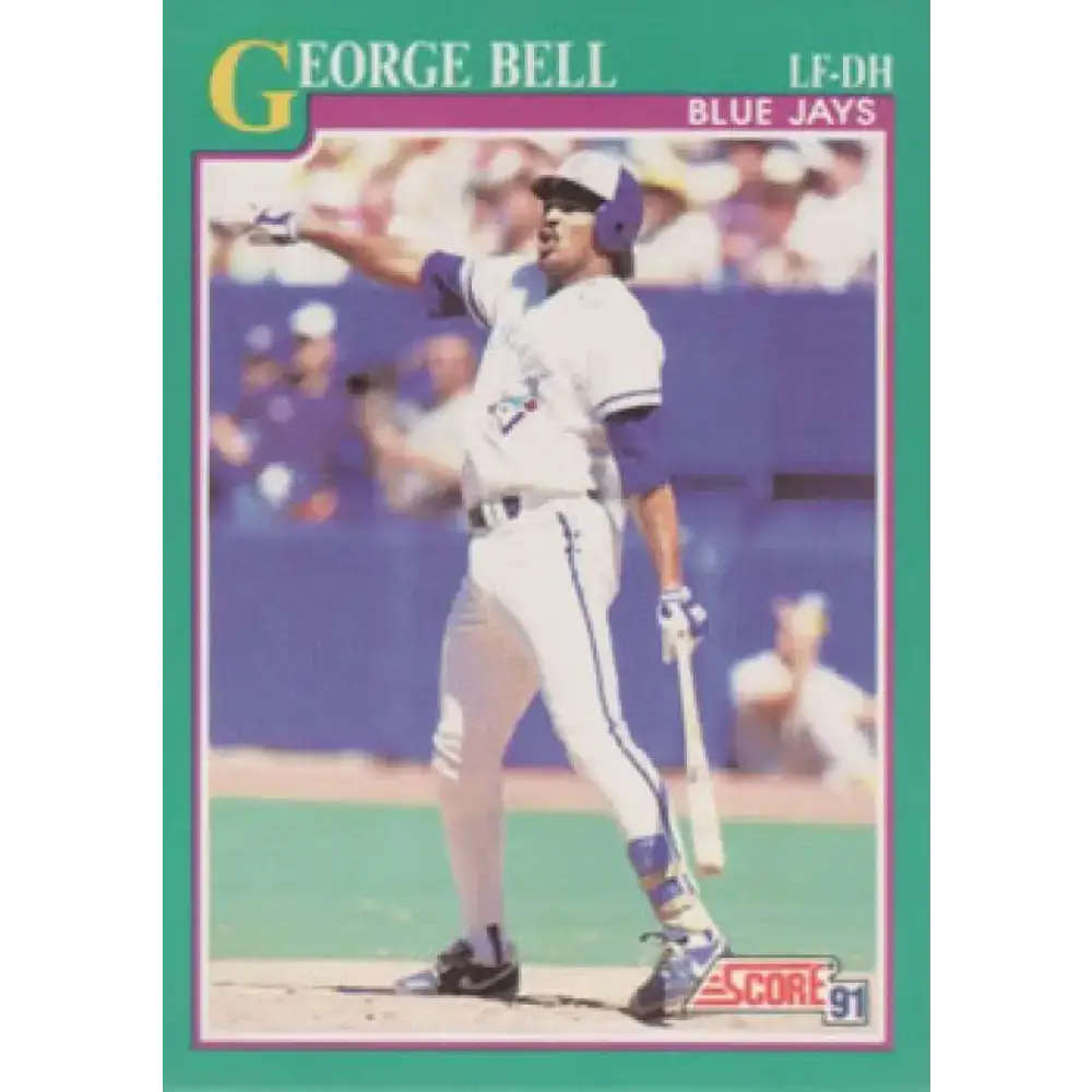 1991 Score #195 George Bell NM-MT Toronto Blue Jays Baseball Card - Baseball Card Single
