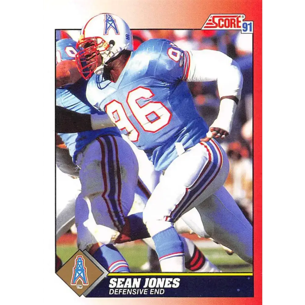 1991 Score #196 Sean Jones EX Excellent Houston Oilers Football Card - Football Card Single