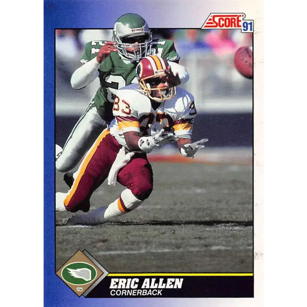 1991 Score #2 Eric Allen EX Excellent Philadelphia Eagles Football Card - Football Card Single
