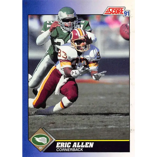 1991 Score #2 Eric Allen EX Excellent Philadelphia Eagles Football Card - Football Card Single