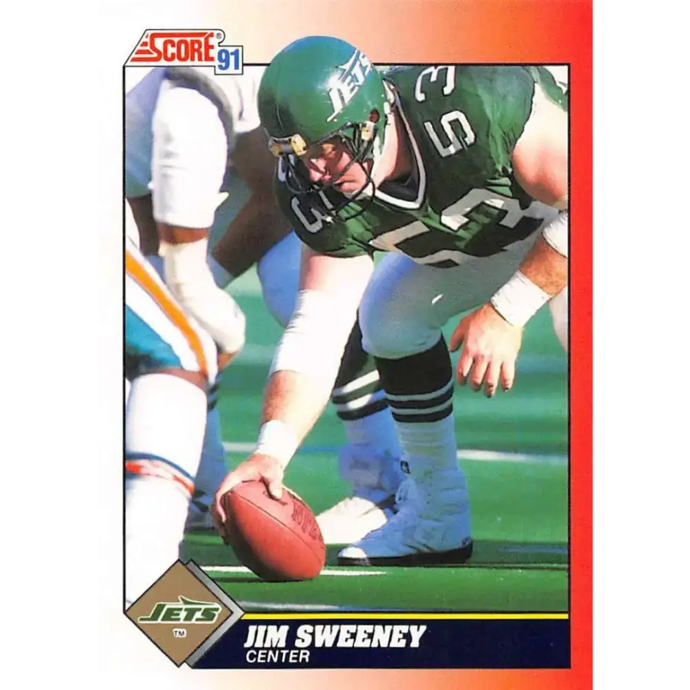 1991 Score #203 Jim Sweeney EX Excellent New York Jets Football Card - Football Card Single