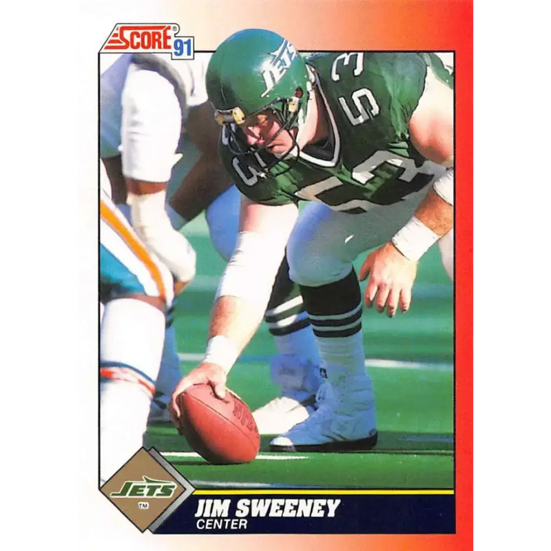 1991 Score #203 Jim Sweeney EX Excellent New York Jets Football Card - Football Card Single