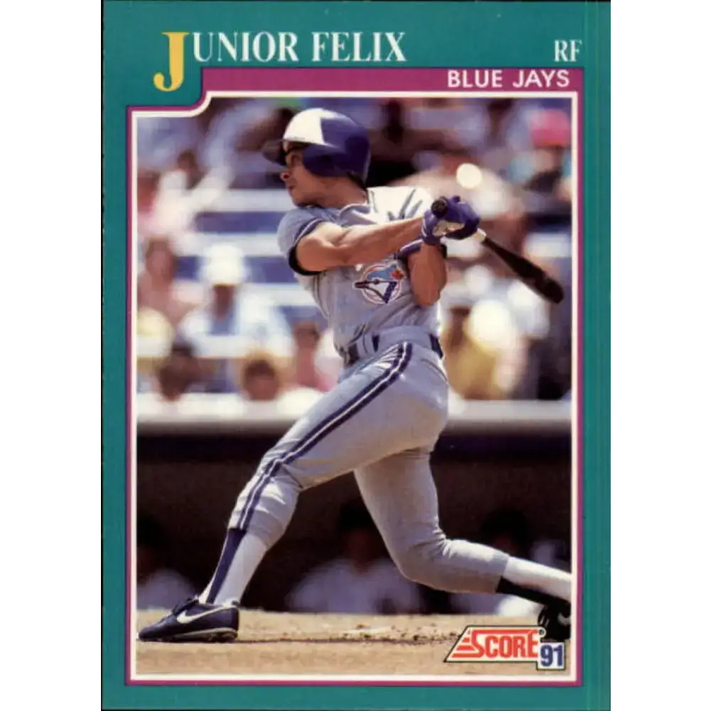 1991 Score #203 Junior Felix UER NM-MT Toronto Blue Jays Baseball Card - Baseball Card Single