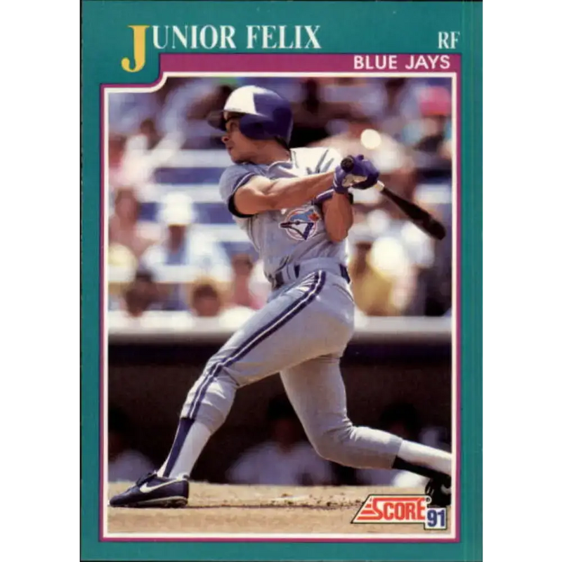 1991 Score #203 Junior Felix UER NM-MT Toronto Blue Jays Baseball Card - Baseball Card Single