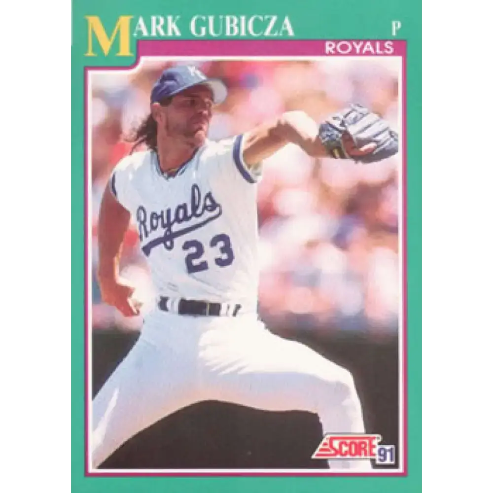 1991 Score #212 Mark Gubicza NM-MT Kansas City Royals Baseball Card - Baseball Card Single