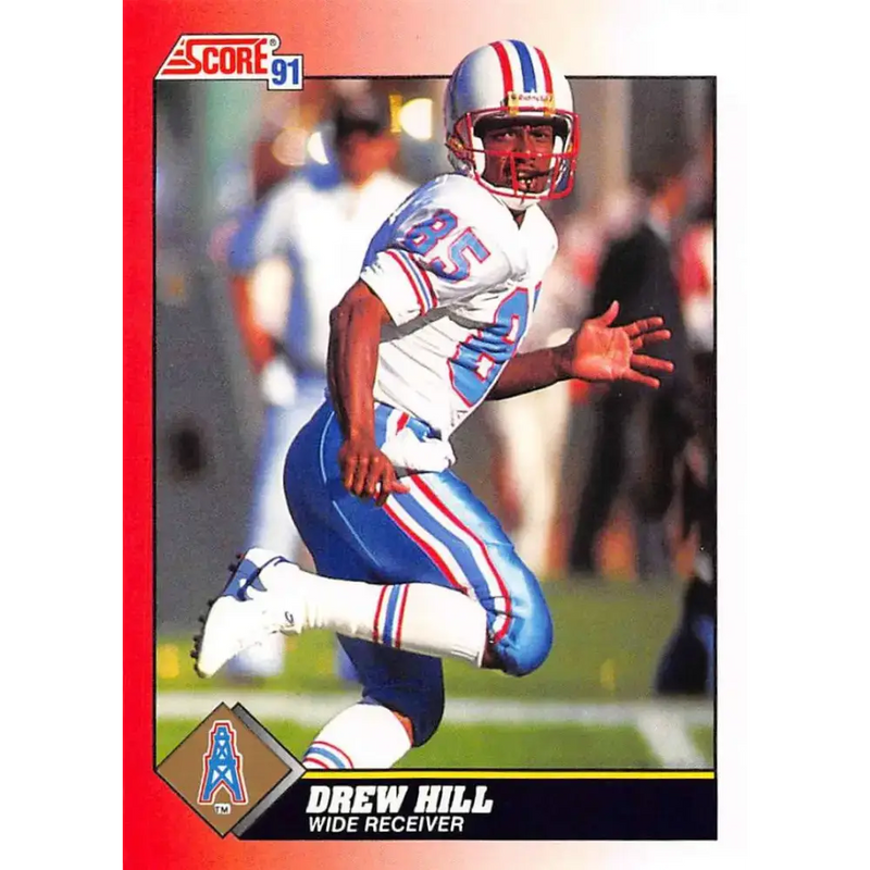 1991 Score #215 Drew Hill EX Excellent Houston Oilers Football Card - Football Card Single